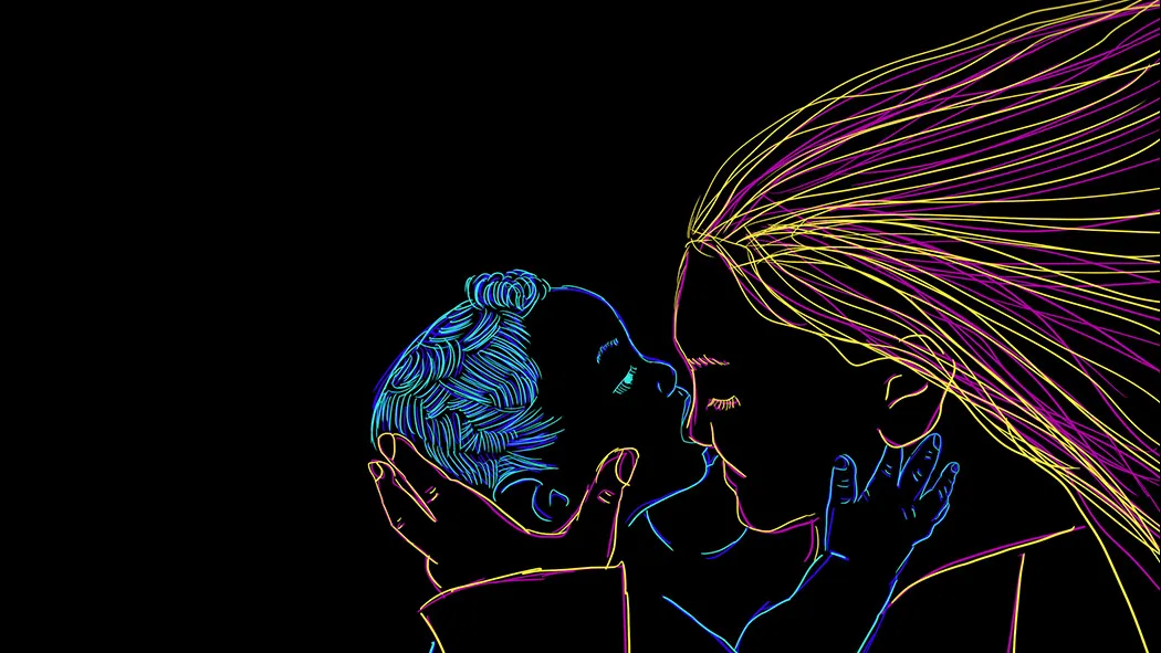 Ilustración de mamá y bebé