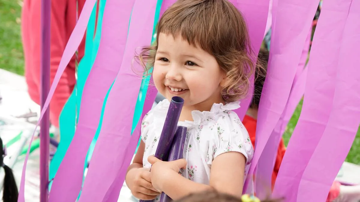 Niña en experiencia