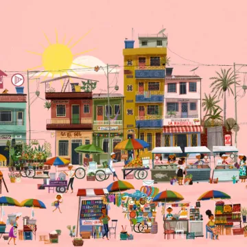 La calle rosada
