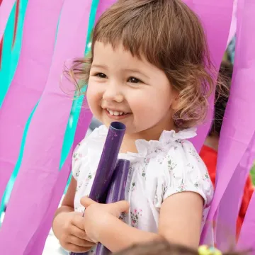 Niña en experiencia